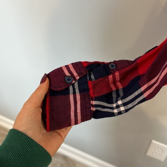 Woolrich Super Soft Red Blue Fall Winter Flannel Large - Picture 3 of 6